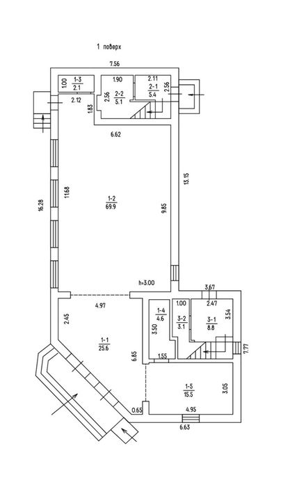 Комерційне приміщення в хорошій локації