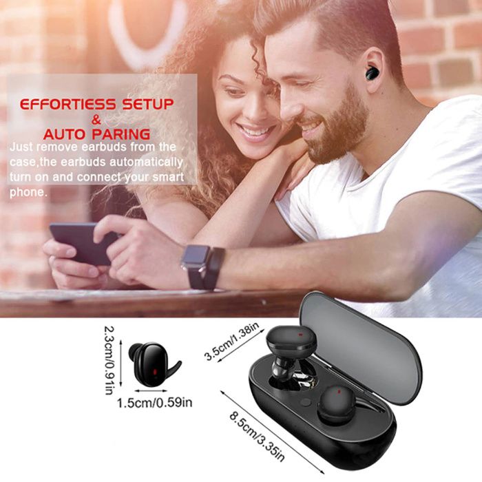 Earphones Stéreo - bluetooth 5.0 - sem fio - Binaural