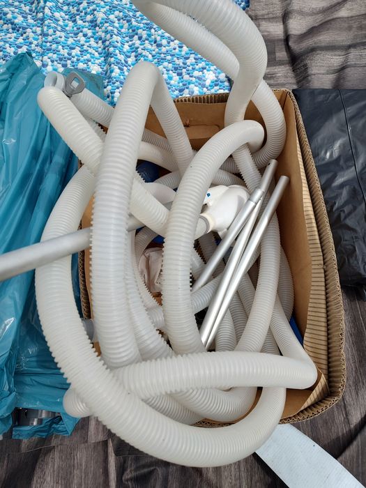 Basen bestway steel pro max 4,27x1,07 pompa piasku. pokrywa drabinka