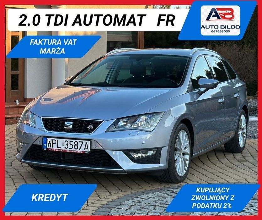 Seat Leon Sportstourer Seat LEON 2.0 TDI FR Skóra Navi Fuul Transport KREDYT
