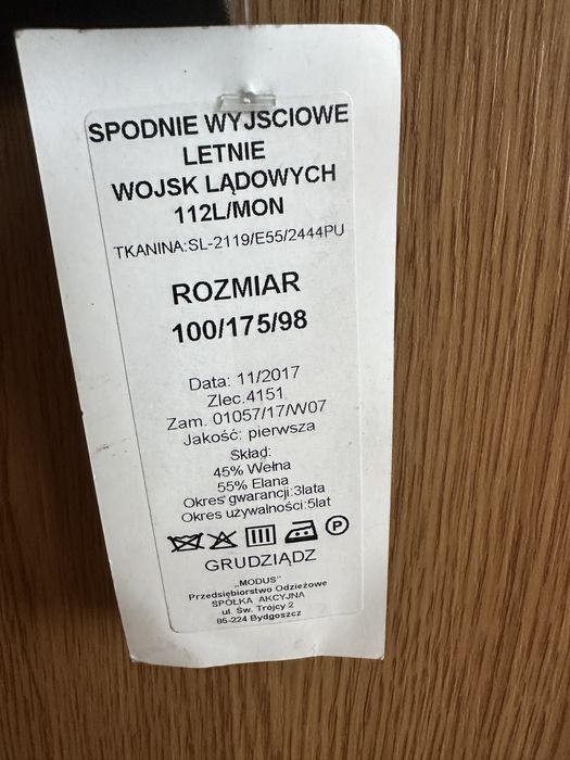 Mundur wyjściowy wojsk lądowych mon nowy