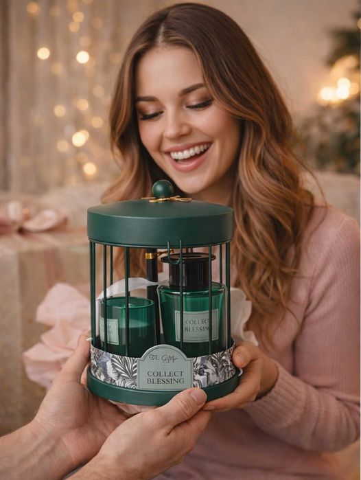 KIt difusor de aroma e vela para casa, presente, namorados, em 4 cores