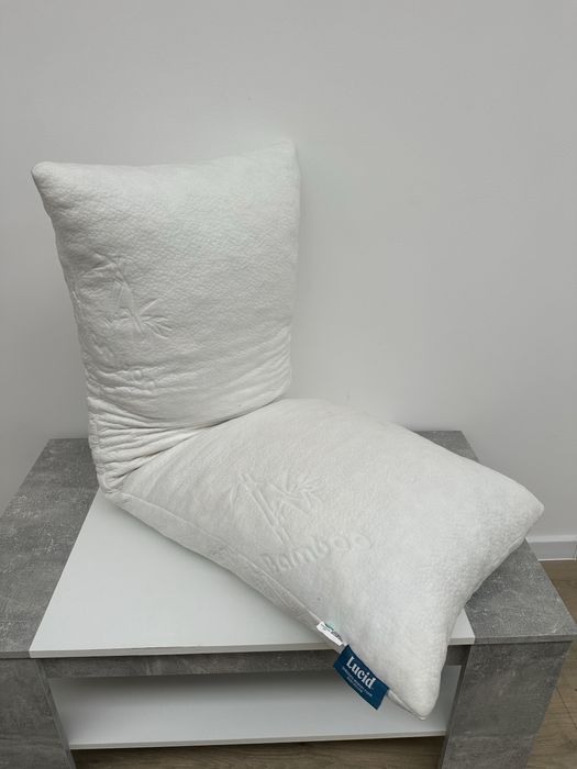 Lucid poduszka do spania z pianką memory 137x50cm z bambusa rayon