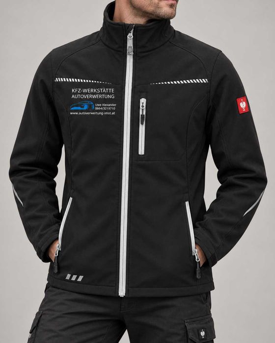 Куртка унісекс Engelbert Strauss Softshell чорна розмір S