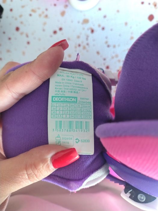 Patins de Criança PLAY3 Rosa Violeta
Marca OXELO
