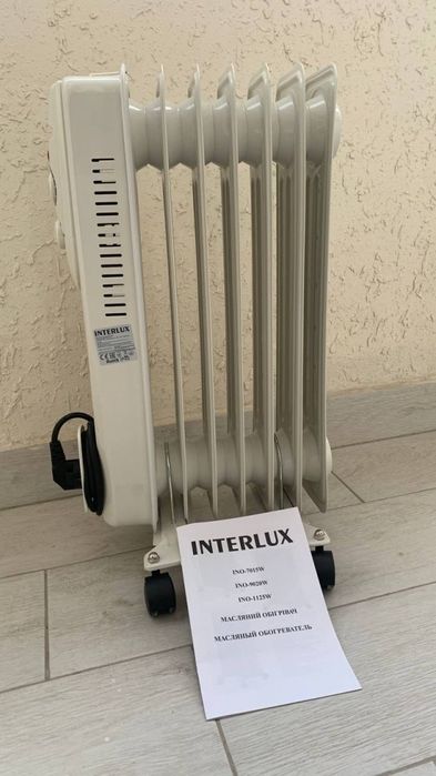 Масляний обігрівач INTERLUX Білий