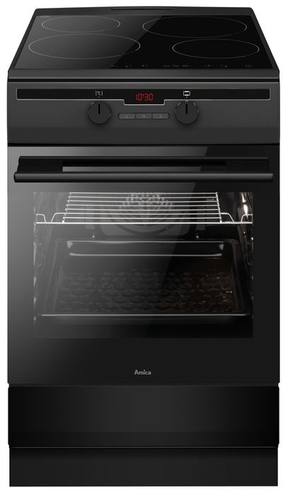 Kuchnia AMICA 58IET2.322HTAJ(BM) Termoobieg, Powerbooster, indukcyjna