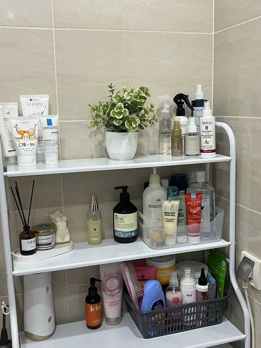 Металлическая стойка - стеллаж 156х65 над машинкой стелаж ванний