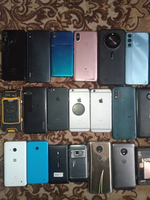 Xiaomi Redmi note 7 ; redmi 9a , 7a . Fossibot F105 ; Tecno ; Nokia