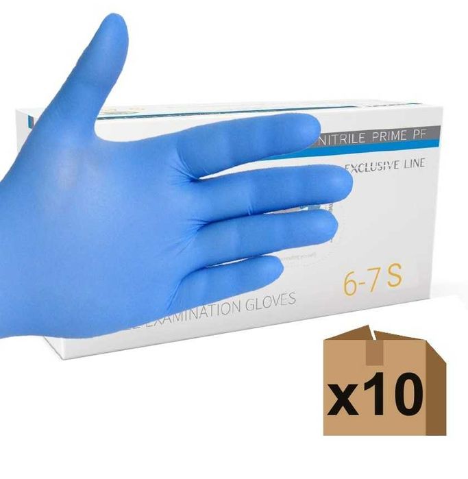 Rękawiczki Jednorazowe Nitrylowe Bezpudrowe Rozm. L - 10 OPAKOWAŃ