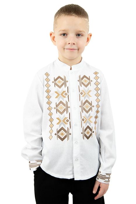 Лляні вишиванки для хлопчиків та підлітків