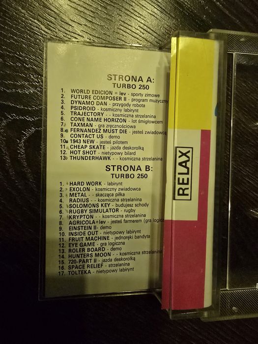 Gry na Commodore kaseta magnetofonowa