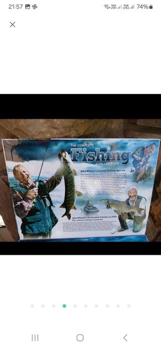 Набір DVD плюс книга для любителів риболовлі.