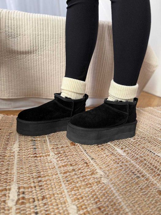 Уггі Ugg Ultra Mini Platform XL Black (36-41)