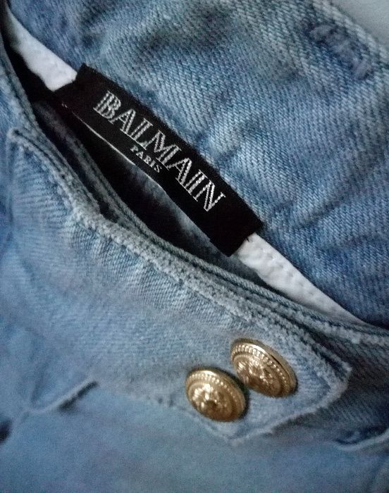 Balmain Jeans Przecierane Jeansy Oryginał Nowe 36 Okazja armani calvin