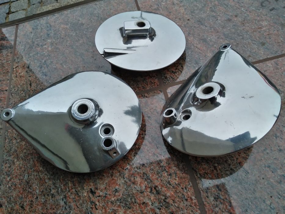 Polerowanie wibracyjne felg aluminium części motocykli i samochodów