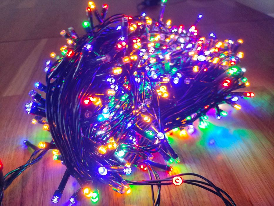 Lampki choinkowe 500 led multikolor nowe zewnętrzne i wewnętrzne 35m