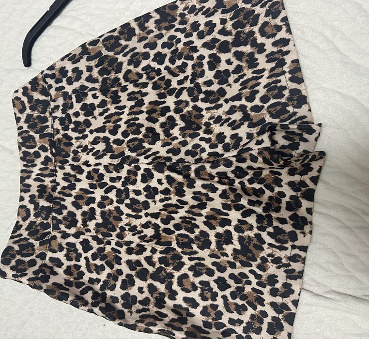 Леопардова юбка-шорти