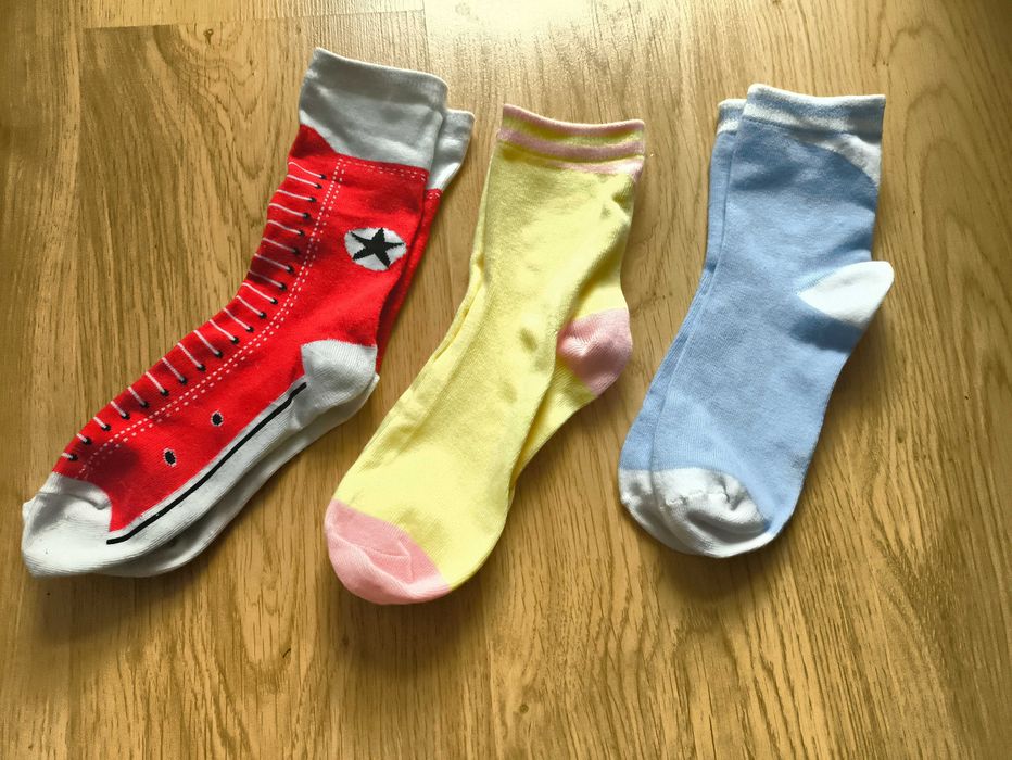 3 pary nowych skarpetek rozmiar 39