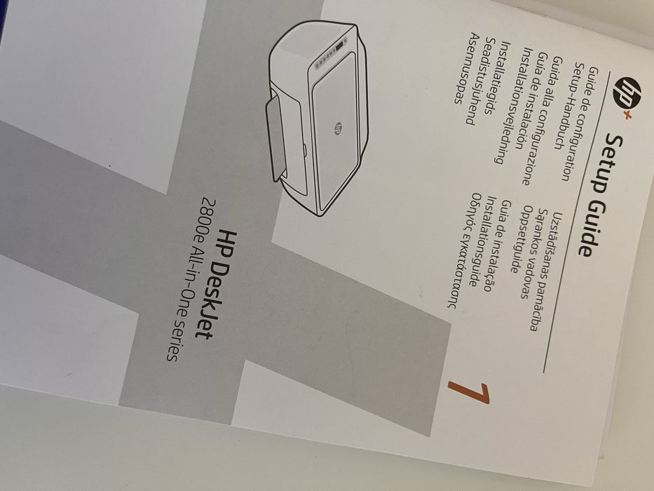 Impressora HP Deskjet 2800e All-in-One Series como