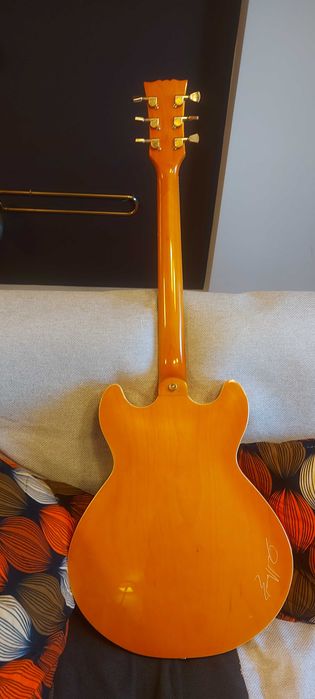 Guitarra Harley Benton HB-35Plus Metallic Green com tremolo