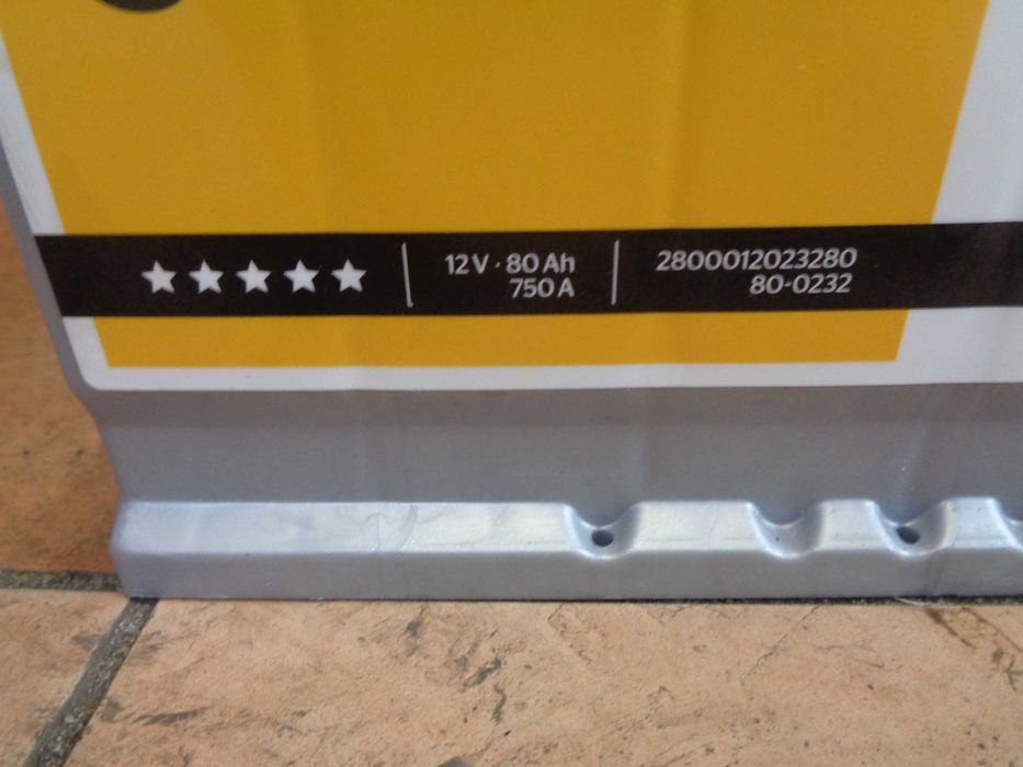 Nowy Akumulator Samochodowy CONTINENTAL 12V 80Ah 750A , ANDAR