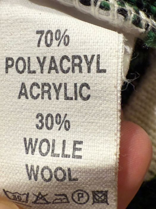 S. Oliver jesienny zimowy wełniany sweter w kratę Vichy rozm. L