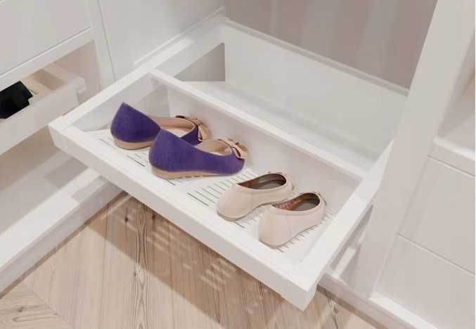 Szuflada na buty GTV Elite 600mm biała – 3 sztuki - PREMIUM