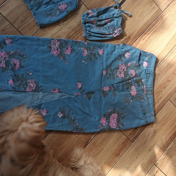 Komplet m dżinsowe cienki