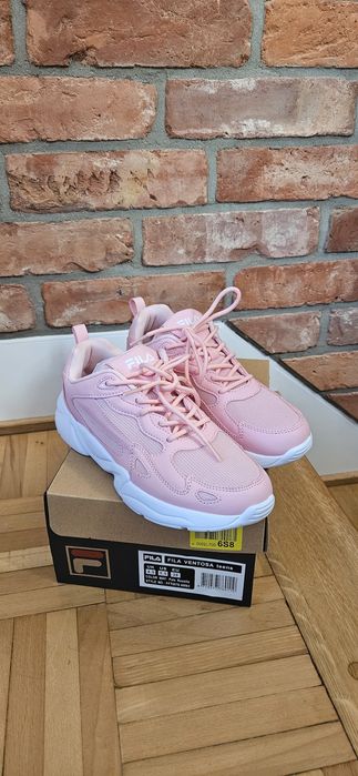 Nowe Sneakersy Fila Ventosa Teens 38 pudrowy róż damskie dla dziewczyn