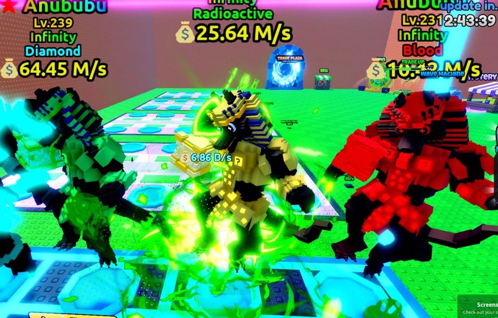 Брейнроты Anububu из игры Roblox Escape Tsunami for Brainrots