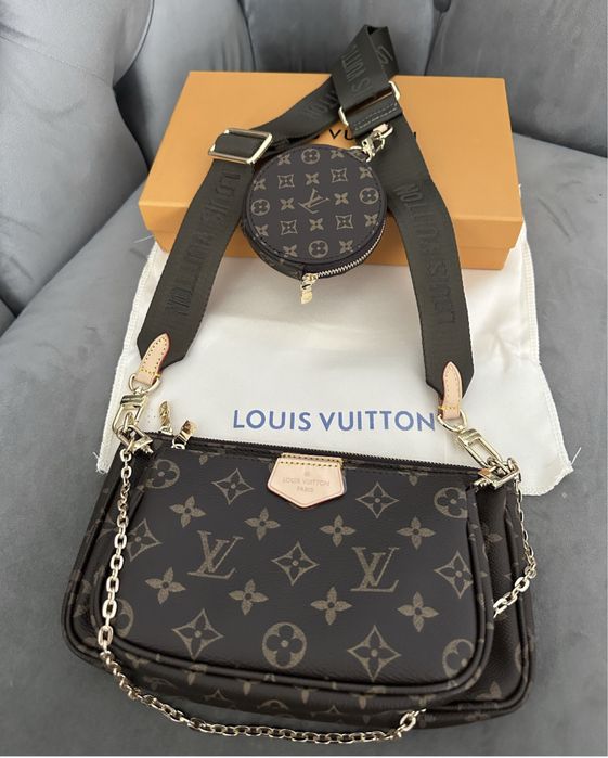 Torebka Louis Vuitton Multi Pochette róż/khaki
