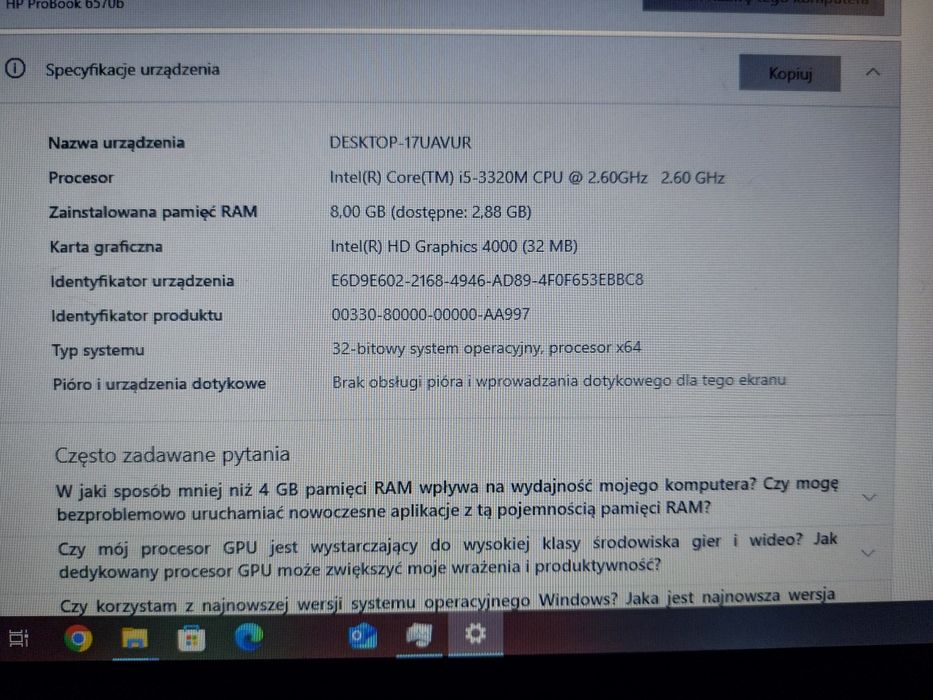 Laptop HP ProBook 6570p