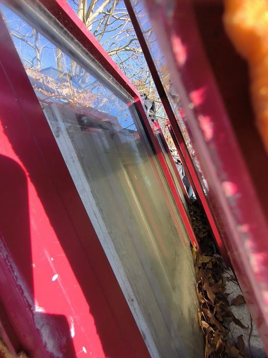 Okno witryna 2szt aluminiowa 135x175cm czerwony