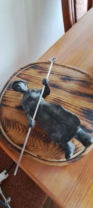 Figurka jubileuszowa Hutnika z  brązu