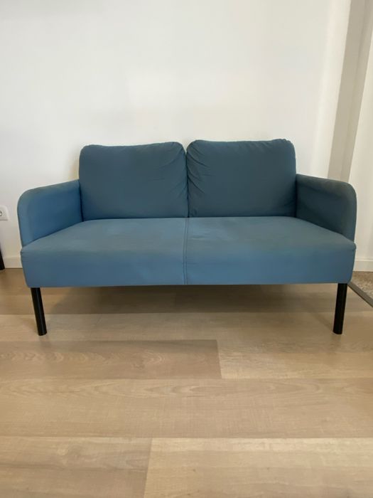 IKEA GLOSTAD Sofá 2 lugares, Knisa azul esc.