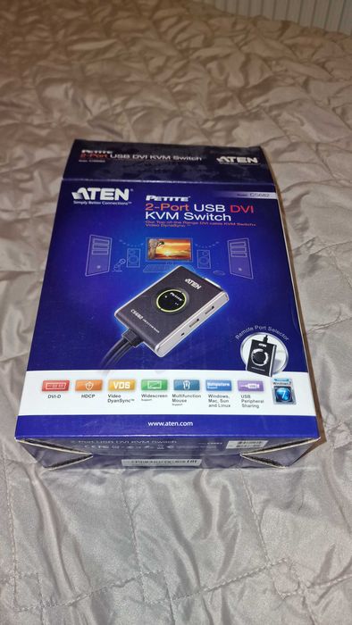 KVM-перемикач ATEN CS682
2-портовий USB KVM Switch з підтримкою аудіо