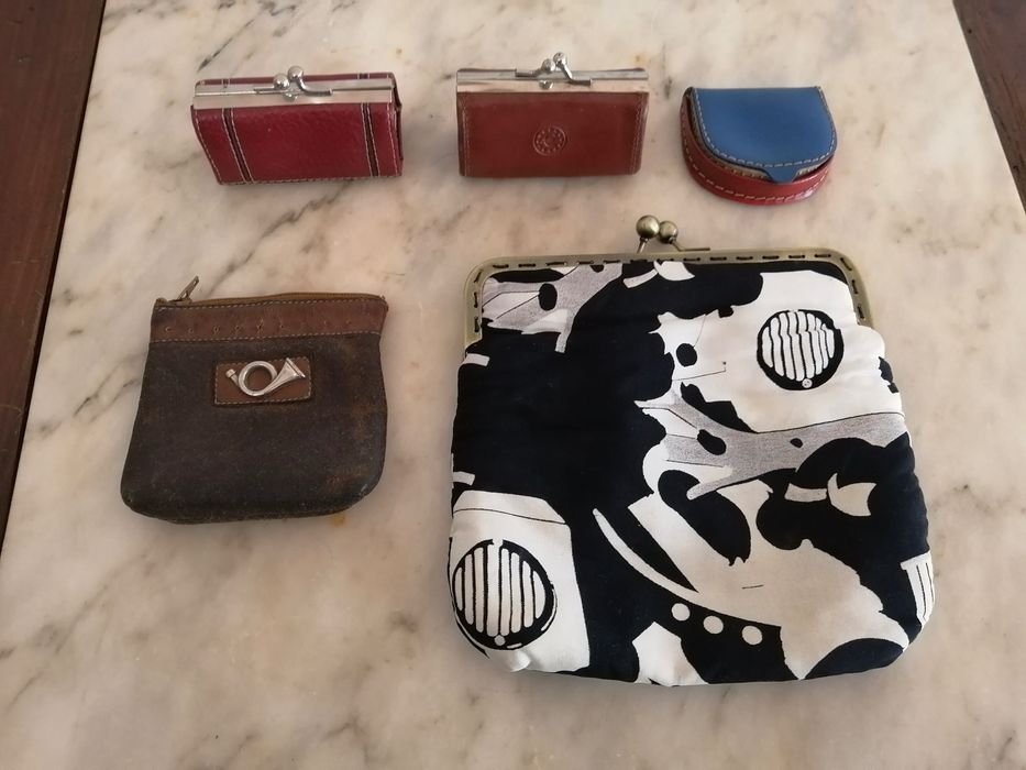 conjunto de porta moedas