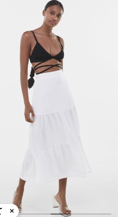 Юбка белая Bershka, Новая, S