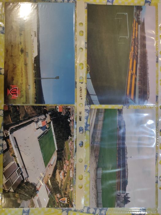 Postais de estádios de Estarreja, Estremoz e Fafe