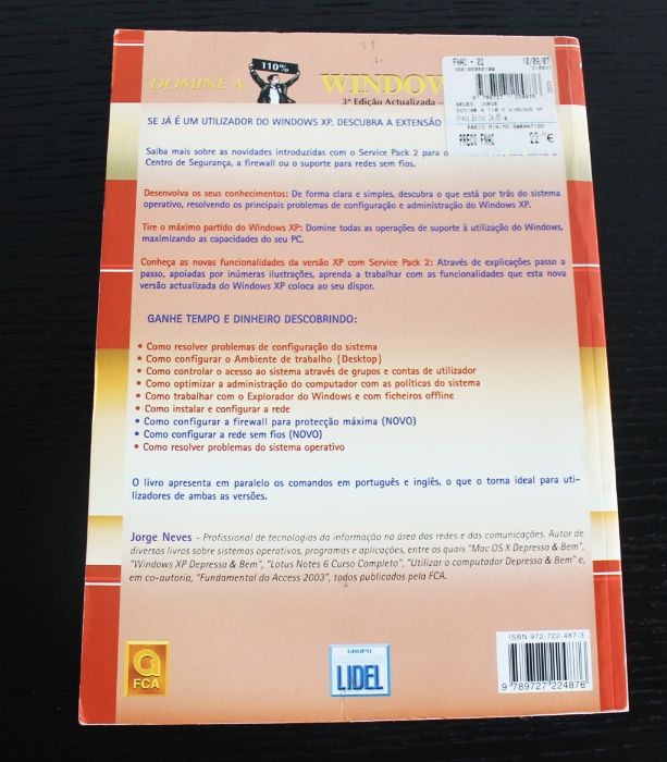 Livro Domine a 110% Windows XP (COMO NOVO)
