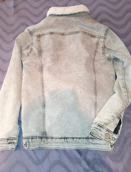 Куртка джинсова ,тепла, на хутрі, чоловіча . Піджак джинсовий .