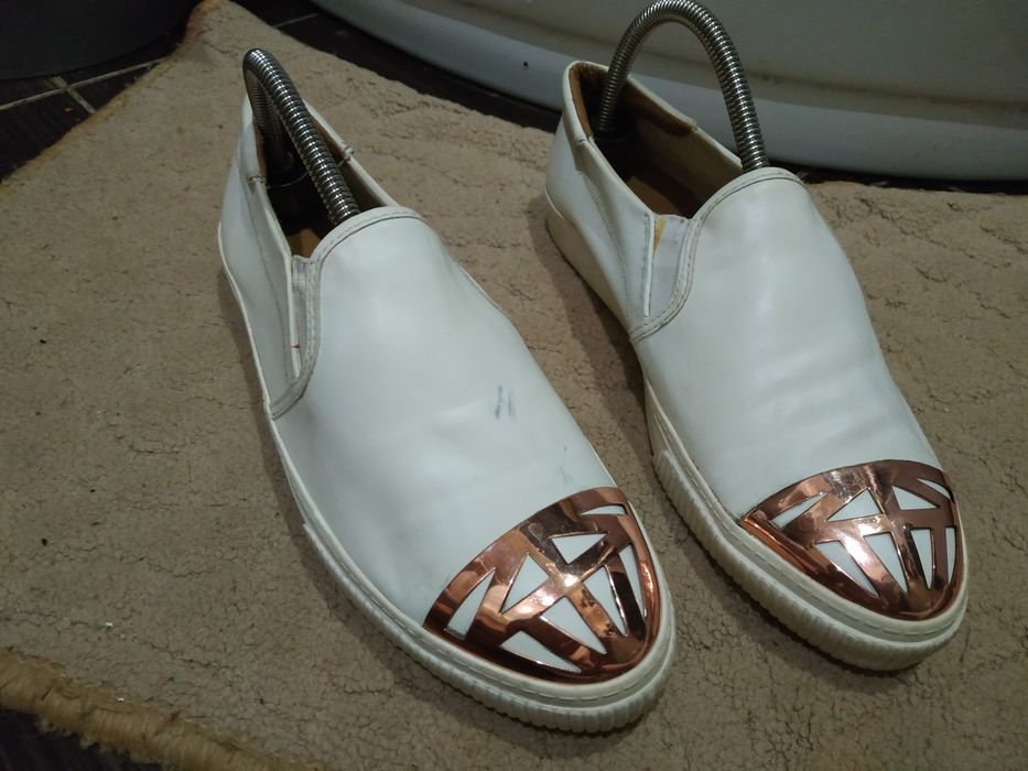 Женские слипоны, кроссовки,кеды next metal white toe cap originals