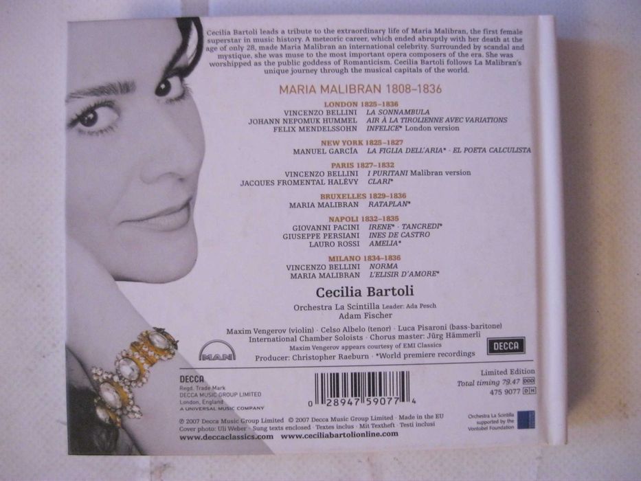 3 CD Cecilia Bartoli -Digibooki / wydania Decca