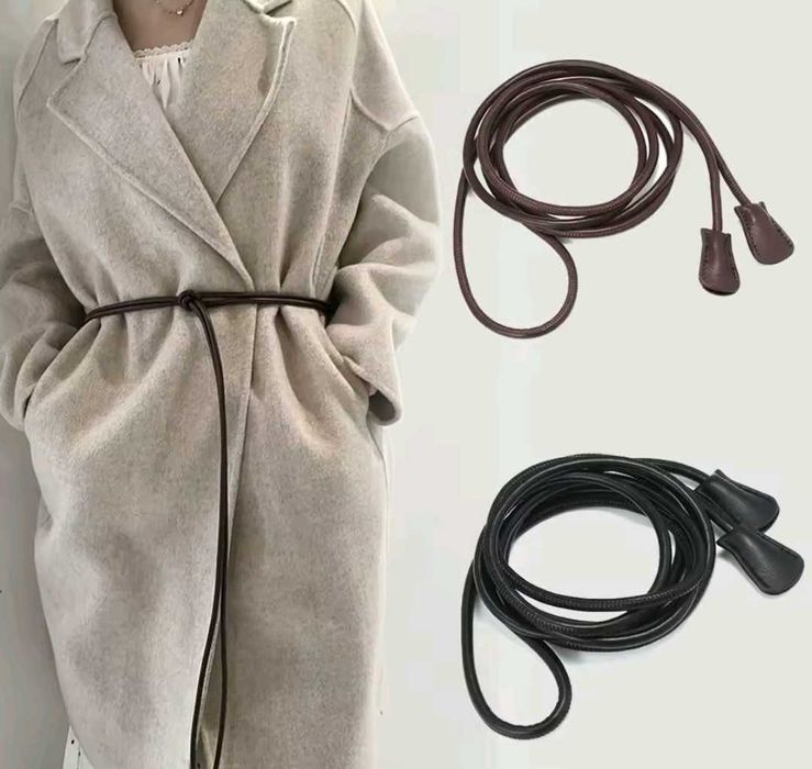 Довгий 220 см пояс, пасок шнурок, мотузка, веревка, гладкий