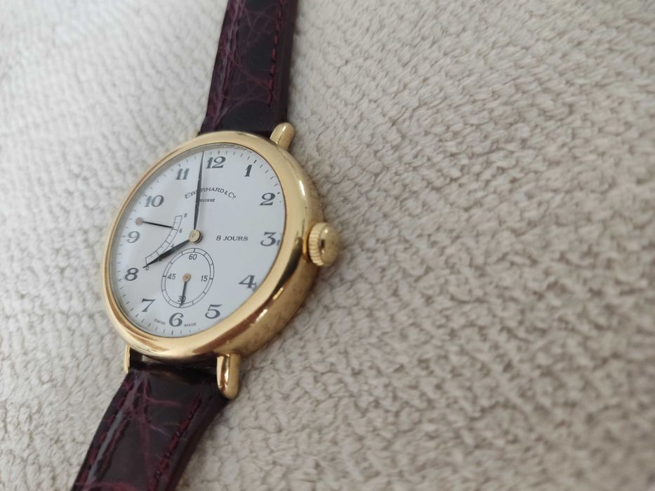 Eberhard & Co. 8 jours złoto 750 gold 18K złoty zegarek
