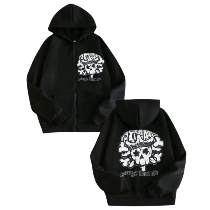 Зип- Худи Glo Gang Logo унисекс гло гэнг толстовка кофта лонгслив New