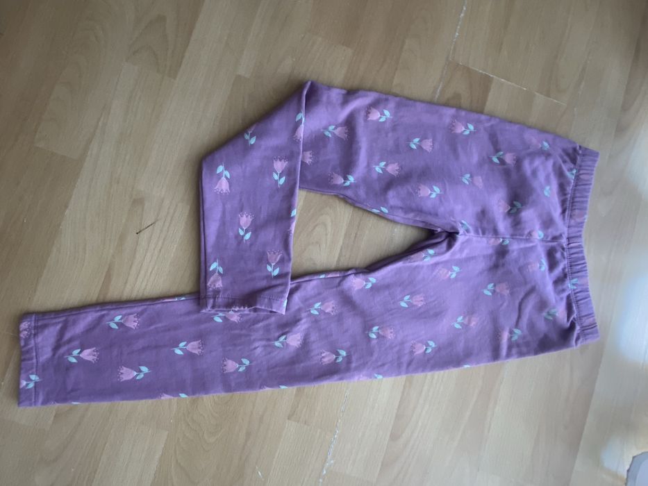 Ocieplane leginsy fioletowe 128/134