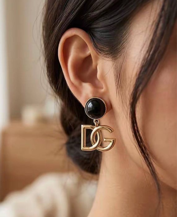 Сережки dolce gabbana кульчики