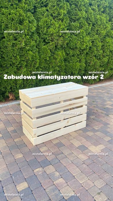 Donica z pergolą płot lamelowy zabudowa tarasu ogrodzenie pod wymiar